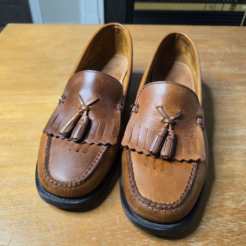Bass Weejuns Marietta II Kiltie Tassel Loafer Women 7 M Leather Slip On Shoes